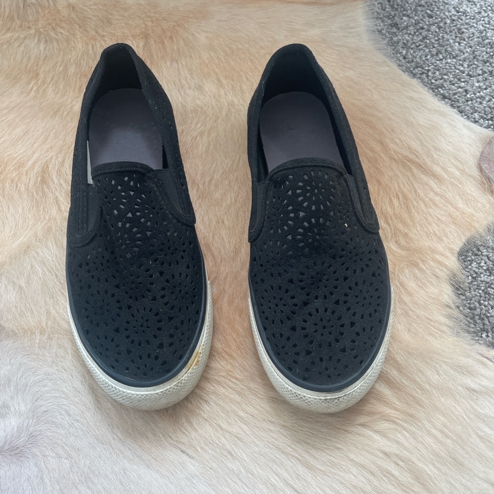 Women's Black Slip-On Shoes
